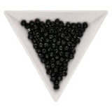 Rondellen aus facettiertem Glas 4x3 mm - Black - PerlineBeads