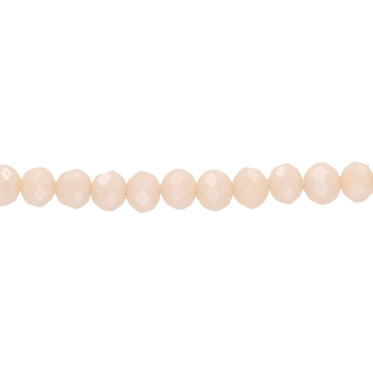 Rondellen aus facettiertem Glas 4x3 mm - PeachPuff - PerlineBeads
