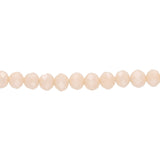 Rondellen aus facettiertem Glas 4x3 mm - PeachPuff - PerlineBeads