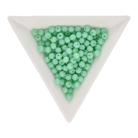 Rondellen aus facettiertem Glas 4x3 mm - Turquoise - PerlineBeads