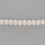 Rondellen aus facettiertem Glas 6x5 mm - Linen - PerlineBeads