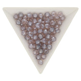 Rondellen aus facettiertem Glas 6x5 mm - Pearl Luster Thistle - PerlineBeads