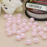 Rondellen aus facettiertem Glas 8x6 mm - Thistle - PerlineBeads