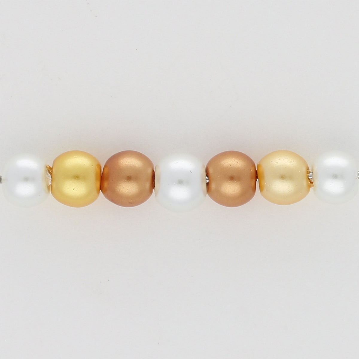 Glasperlen rund - 4 mm - Caramel Mix - PerlineBeads