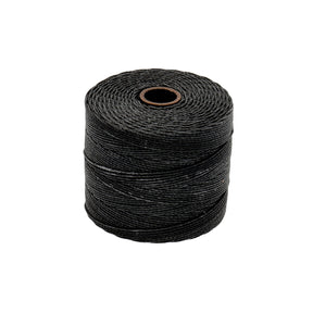 S-Lon Faden, fein - Black - PerlineBeads