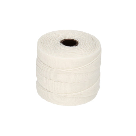 S-Lon Faden, fein - White - PerlineBeads