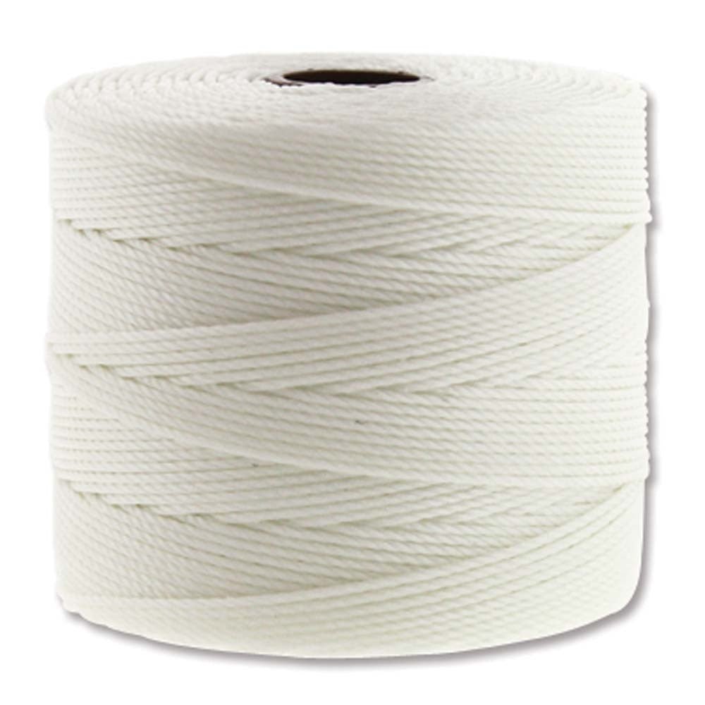S-Lon Faden, fein - White - PerlineBeads