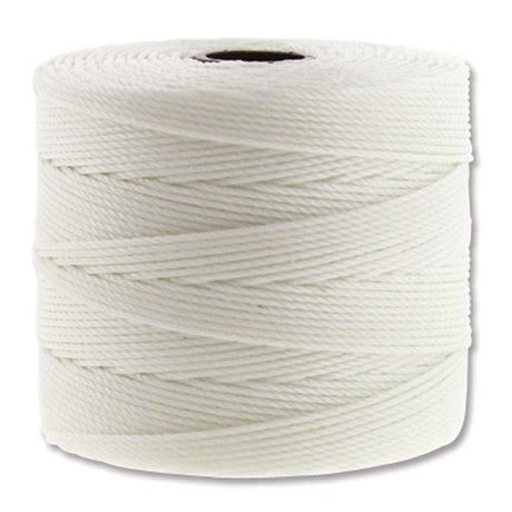 S-Lon Faden, fein - White - PerlineBeads