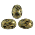 Samos® par Puca® - Metallic Mat Old Gold Spotted - PerlineBeads