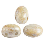 Samos® par Puca® - Opaque Ivory Spotted - PerlineBeads