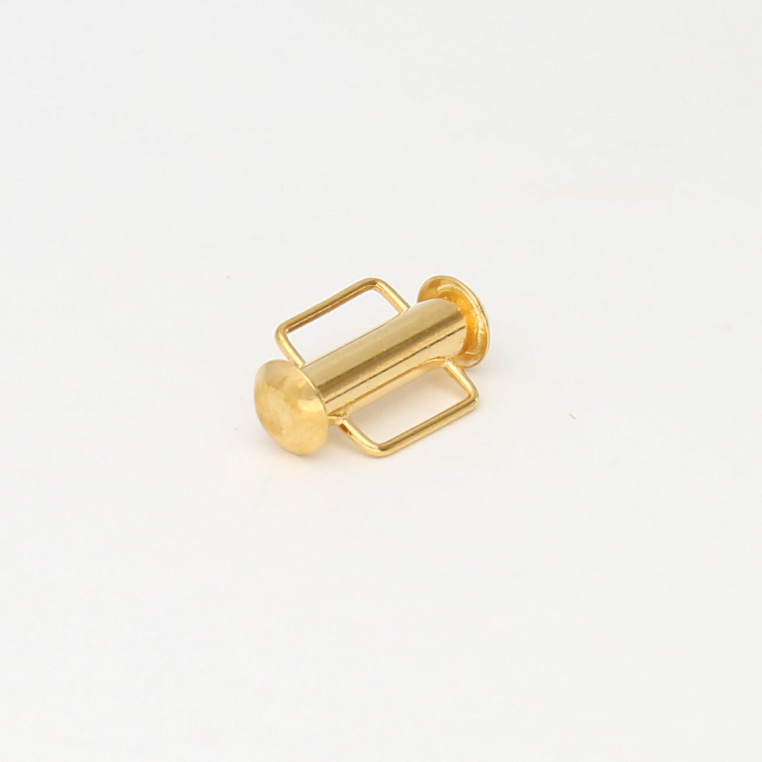 Schiebeverschluss für Webbänder 16,5 mm - vergoldet - PerlineBeads