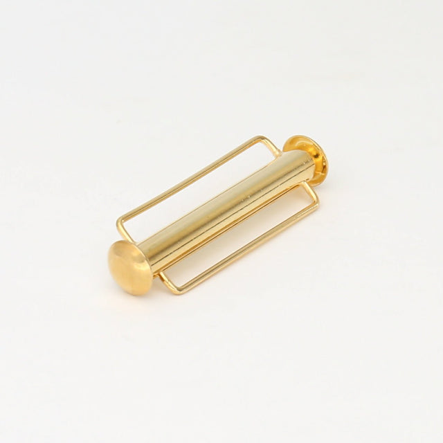 Schiebeverschluss für Webbänder 31,5 mm - vergoldet - PerlineBeads
