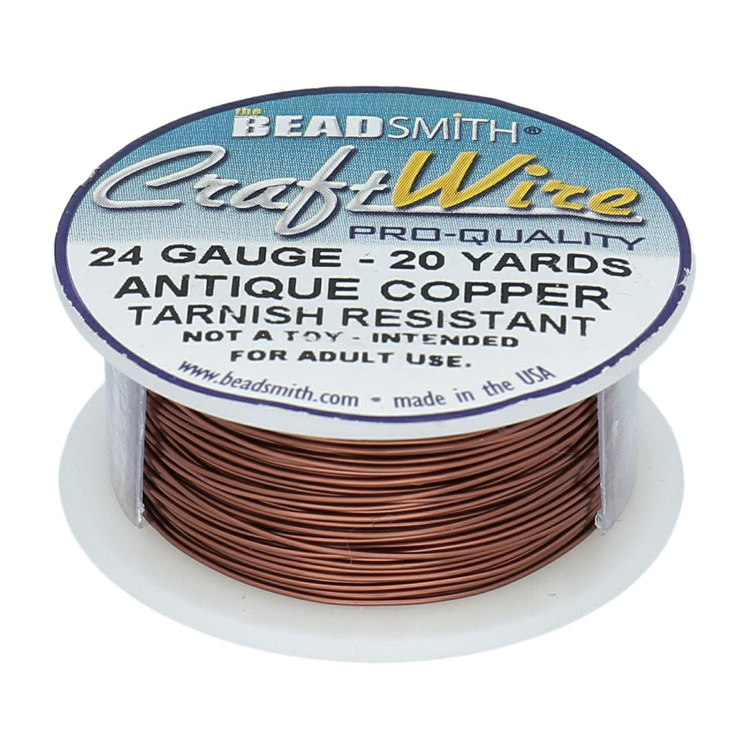 Schmuckdraht: Craft Wire – 24 Gauge – Antique Copper Tarnish Resistant - PerlineBeads