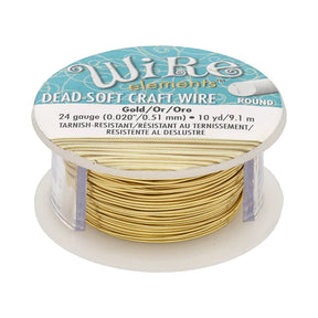 Schmuckdraht: Wire Elements – 24 Gauge – Gold Tarnish Resistant - PerlineBeads