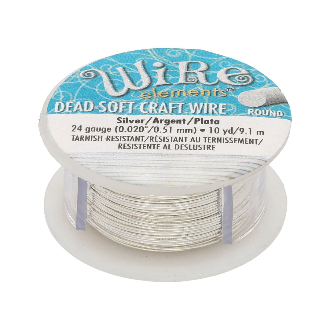 Schmuckdraht: Wire elements – 24 Gauge – Silver Tarnish Resistant - PerlineBeads