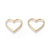 Schmuckverbinder Herz – Edelstahl - Farbe Gold - PerlineBeads