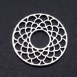 Schmuckverbinder "Mandala" -17.5 mm – Farbe Stahl - PerlineBeads