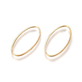 Schmuckverbinder Oval, 30 x 16 mm – Gold - PerlineBeads
