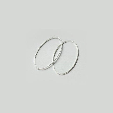 Schmuckverbinder Oval, 30 x 16 mm – Silber - PerlineBeads