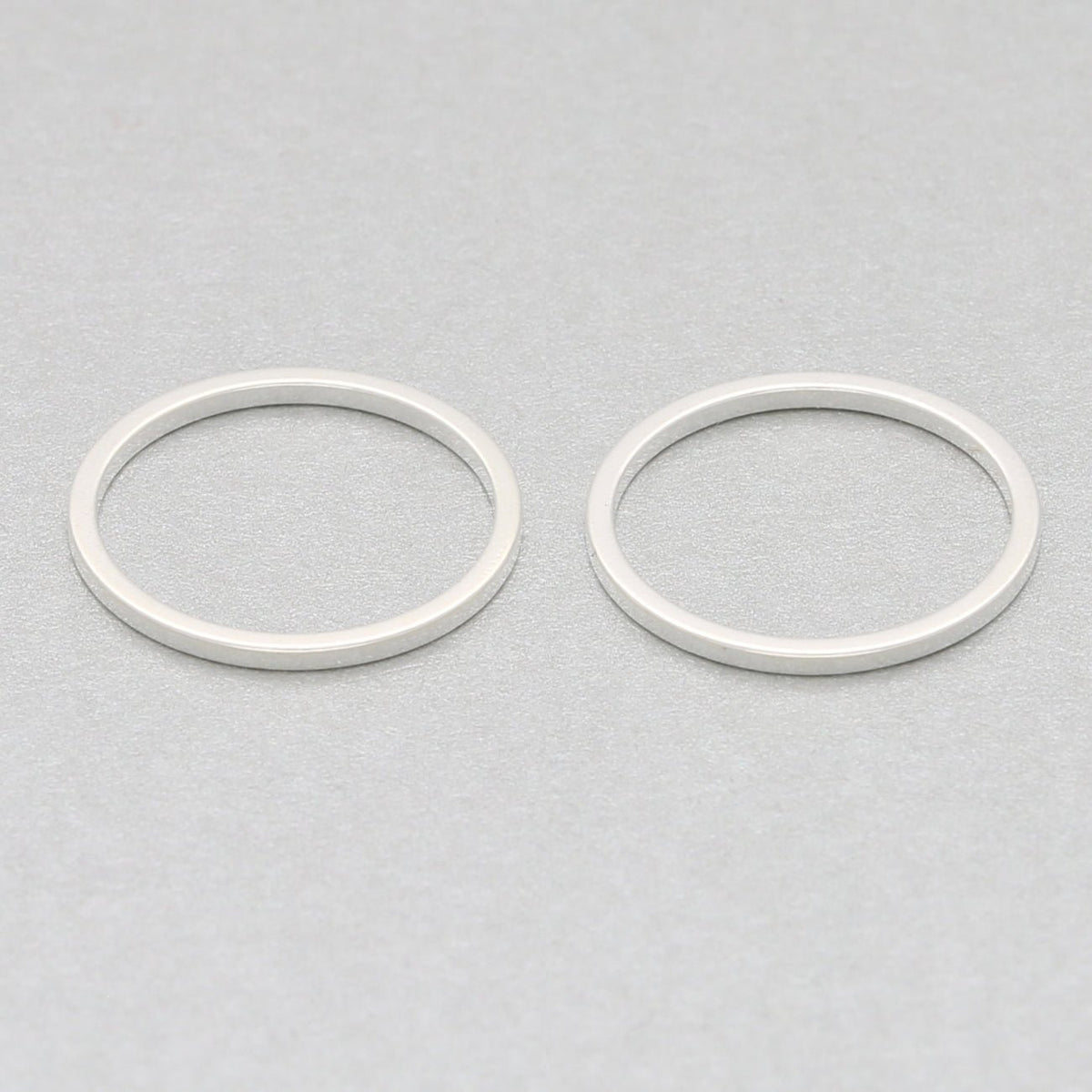 Schmuckverbinder Ringform, Ø 15 mm - Silber - PerlineBeads