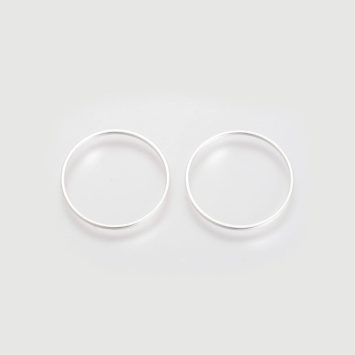 Schmuckverbinder Ringform, Ø 30 mm - Silber - PerlineBeads