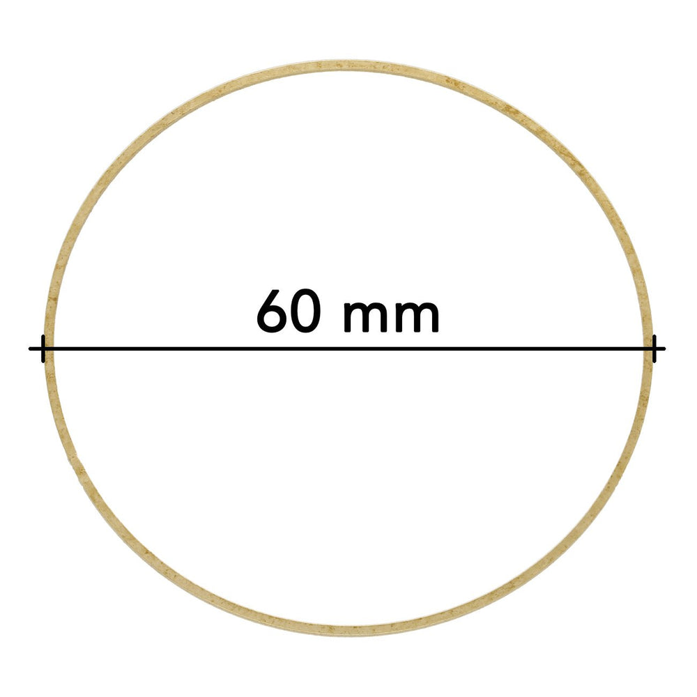 Schmuckverbinder Ringform, Ø 60 mm - PerlineBeads