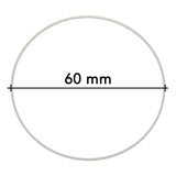 Schmuckverbinder Ringform, Ø 60 mm - PerlineBeads