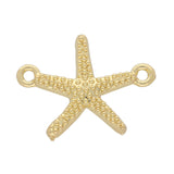 Schmuckverbinder "Seestern" – Farbe Gold - PerlineBeads