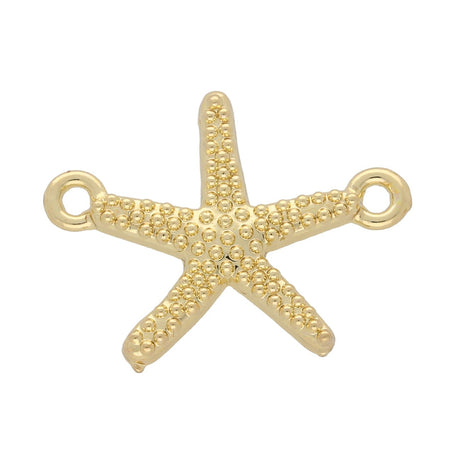 Schmuckverbinder "Seestern" – Farbe Gold - PerlineBeads