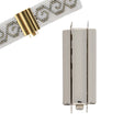 Schmuckverschluss Beadslide Smooth Plain Design 10x29 mm - versilbert - PerlineBeads