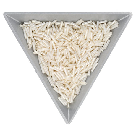 Slender Bugle 6 mm – Ceylon Ivory - PerlineBeads