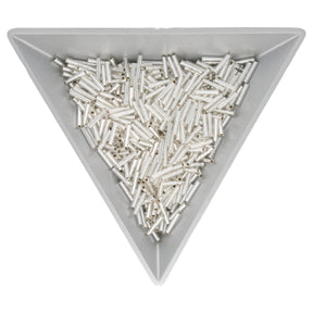 Slender Bugle 6 mm – Silver Lined Crystal - PerlineBeads