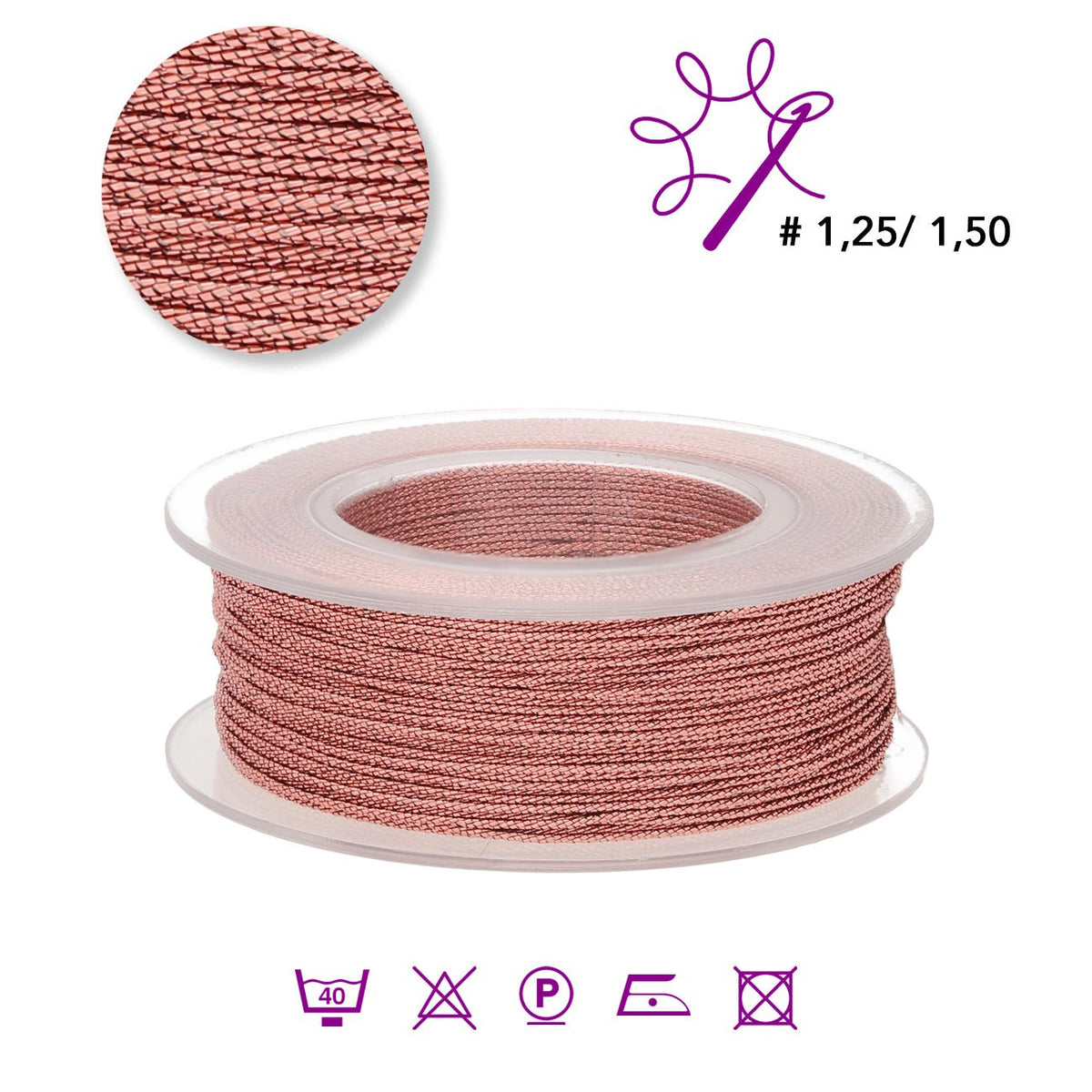 Sorrento Schmuckgarn - Altrosa (99081) - PerlineBeads