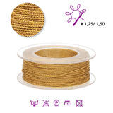 Sorrento Schmuckgarn - Dunkelgold glänzend (99039) - PerlineBeads