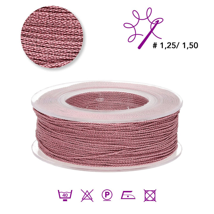 Sorrento Schmuckgarn - Glänzendes Rosa (99027) - PerlineBeads