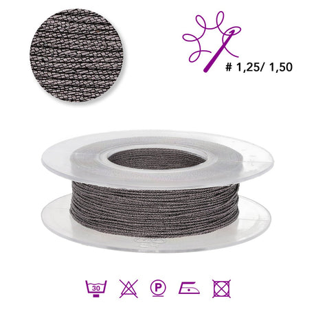 Sorrento Strong Schmuckgarn - Gunmetal (99004) - PerlineBeads