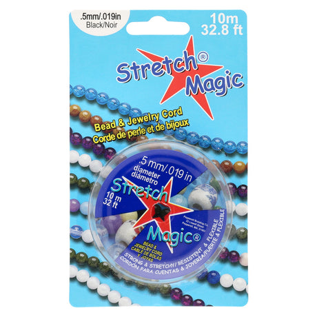 Stretch Magic 0.5 mm - Schwarz - PerlineBeads