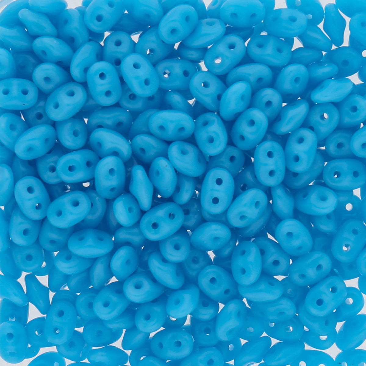 SuperDuo 2,5 x 5 mm - Blue Turquoise - PerlineBeads