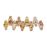 SuperDuo 2,5 x 5 mm- Confetti Splash - Red Yellow - PerlineBeads