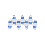 SuperDuo 2,5 x 5 mm- Crystal Blue Lined - PerlineBeads