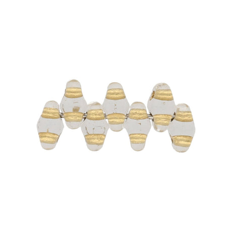 SuperDuo 2,5 x 5 mm- Crystal Bronze Lined - PerlineBeads