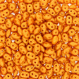 SuperDuo 2,5 x 5 mm - Gold Shine - Orange - PerlineBeads