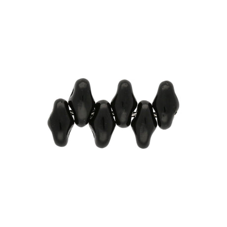 SuperDuo 2,5 x 5 mm - Jet - PerlineBeads