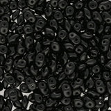 SuperDuo 2,5 x 5 mm - Jet - PerlineBeads