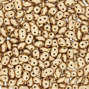 SuperDuo 2,5 x 5 mm - Matte Metallic Flax - PerlineBeads