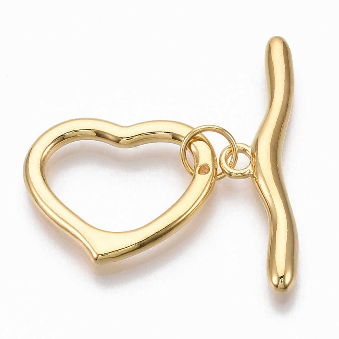 Porte clés bijoux pour charm or mousqueton coeur chevron