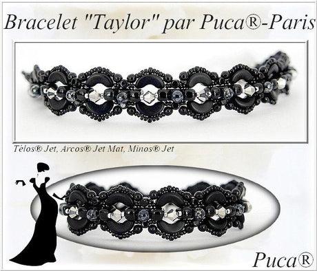 Télos® par Puca® - Metallic Mat Dark Plum - PerlineBeads