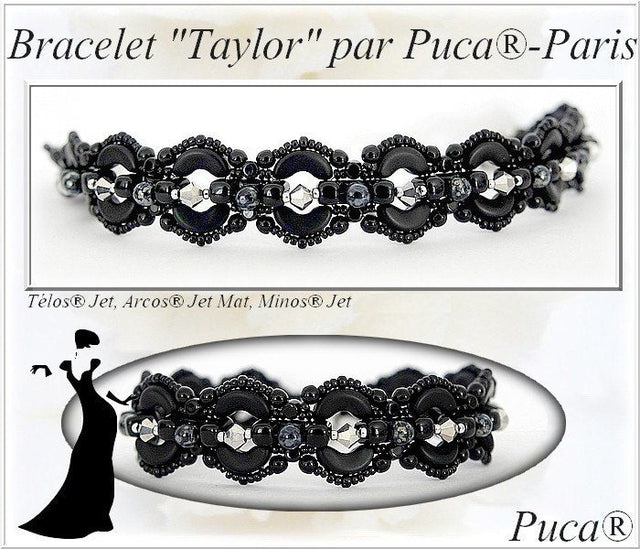 Télos® par Puca® - Metallic Mat Dark Plum - PerlineBeads