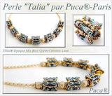 Télos® par Puca® - Metallic Mat Dark Plum - PerlineBeads
