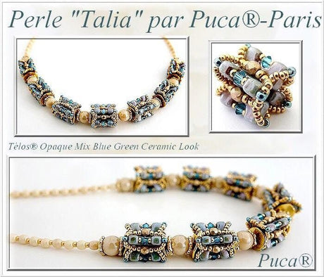 Télos® par Puca® - Metallic Mat Dark Plum - PerlineBeads